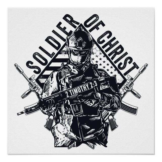 Soldat Jesu Christi - Christliche Glaubensarmee Poster (Vorderseite)