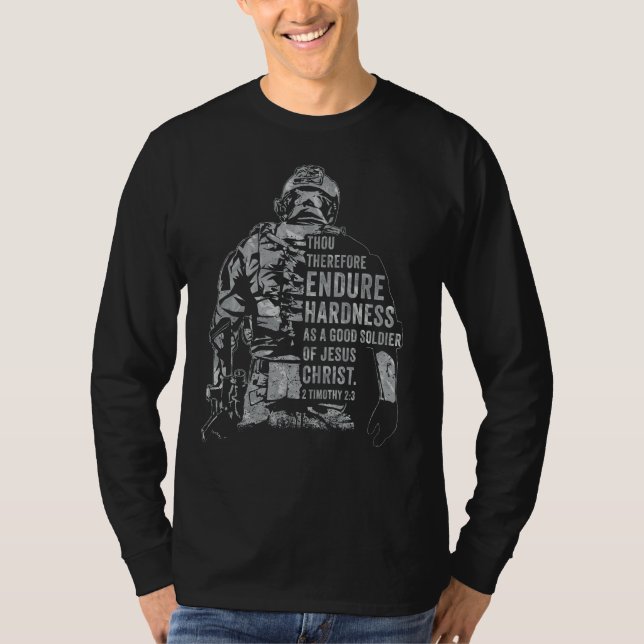 Soldat Jesu Christi - Christliche Glaubensarmee T-Shirt (Vorderseite)