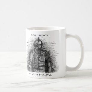 Soldat-Krieger - Eid fertigen Hintergrund-Farbe Kaffeetasse