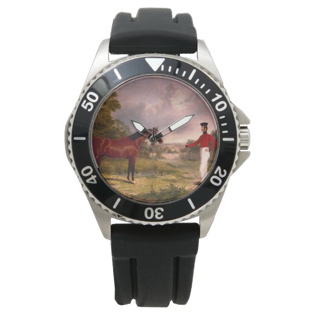 Soldat mit Offizierspferd Armbanduhr (Vorderseite)