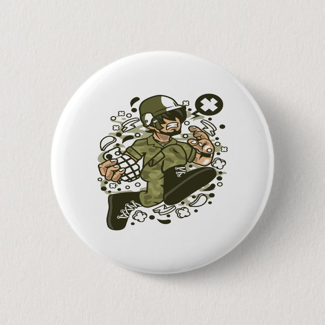 Soldat Running Button (Vorderseite)