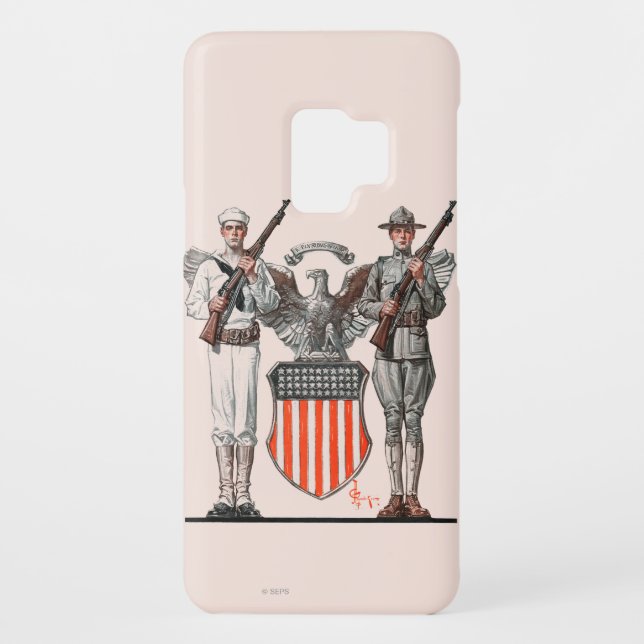 Soldat, Seemann und US-Schild Case-Mate Samsung Galaxy Hülle (Rückseite)