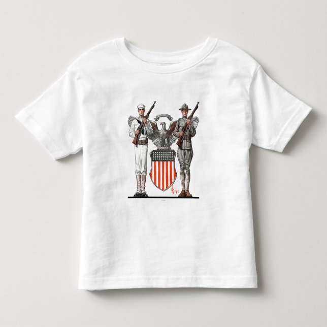 Soldat, Seemann und US-Schild Kleinkind T-shirt (Vorderseite)