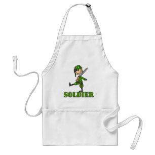 Soldat-Stick-Figur Schürze