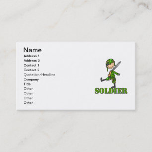 Soldat-Stickfigur Visitenkarte