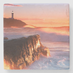 Soldat-Strand Norahhauptleuchtturm- , Australien Steinuntersetzer