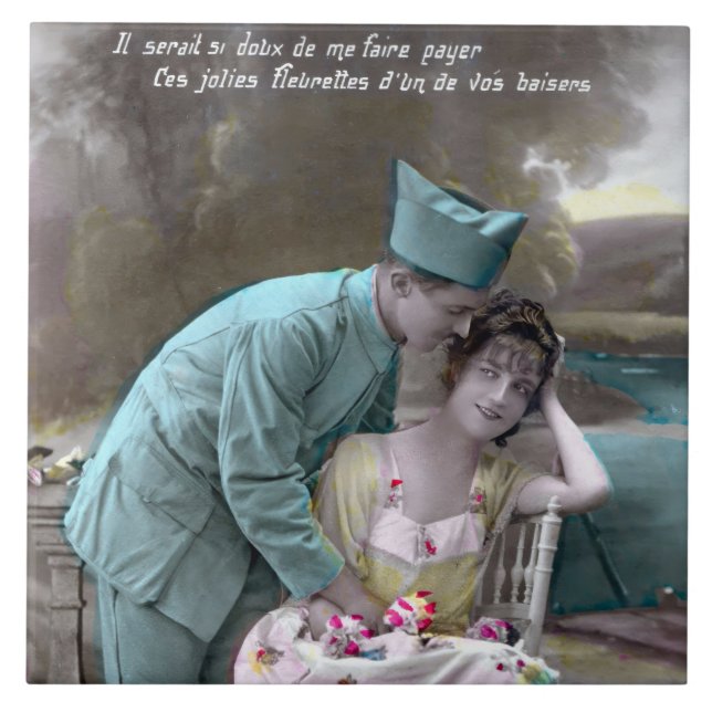 Soldat und Lover Fliese (Vorderseite)