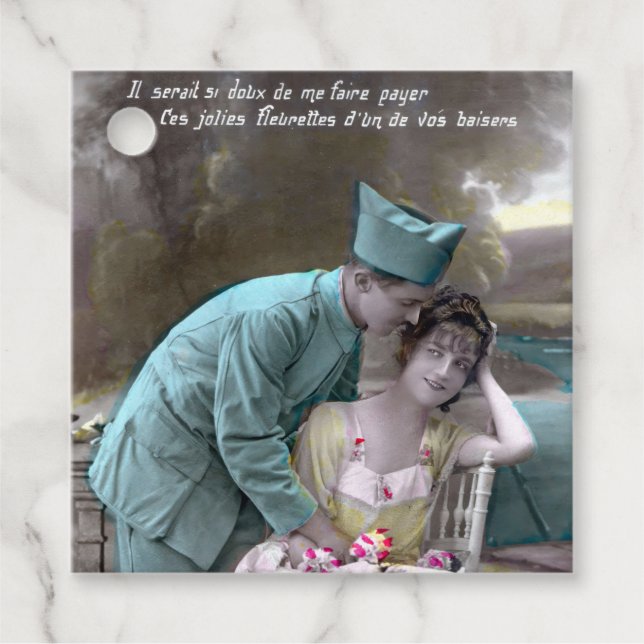 Soldat und Lover Geschenkanhänger (Vorderseite)