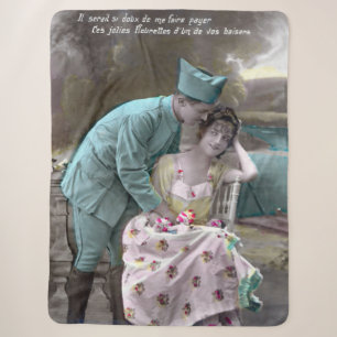 Soldat und Lover Sherpadecke