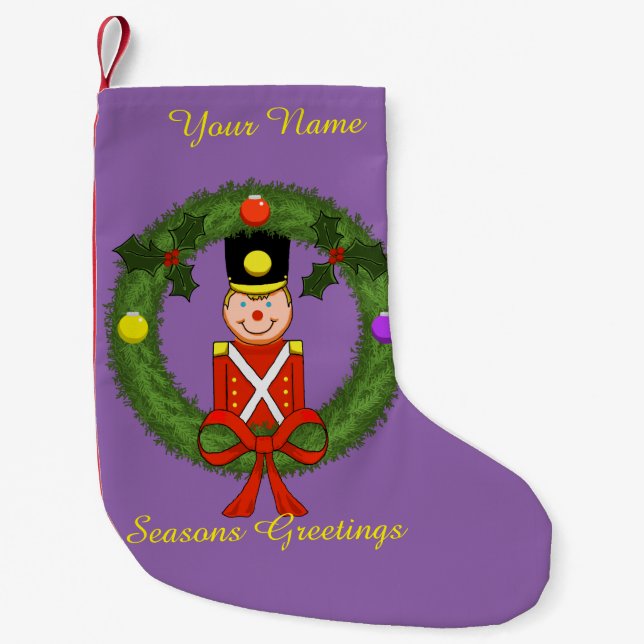 Soldat Weihnachten Strumpf (individuell einstellba Kleiner Weihnachtsstrumpf (Vorderseite)