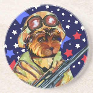 SOLDAT YORKIE POO GETRÄNKEUNTERSETZER