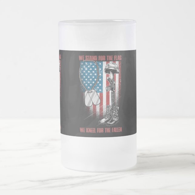 Soldat Zitat Mattglas Bierglas (Mittel)