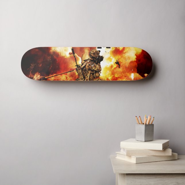 Soldaten am Skate Deck oder an der Wand Skateboard (Wandkunst (Horz))
