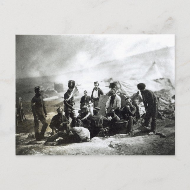 Soldaten auf der Krim, c.1855 Postkarte (Vorderseite)