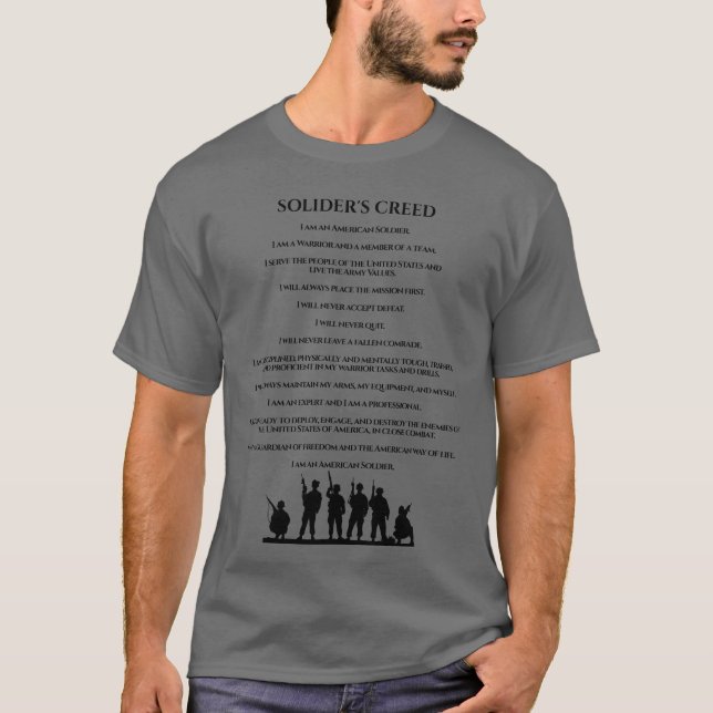Soldaten-Creed-Shirt T-Shirt (Vorderseite)