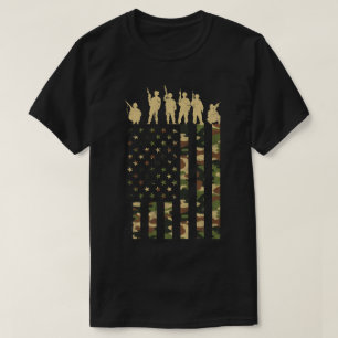 Soldaten der amerikanischen Militärflagge T-Shirt