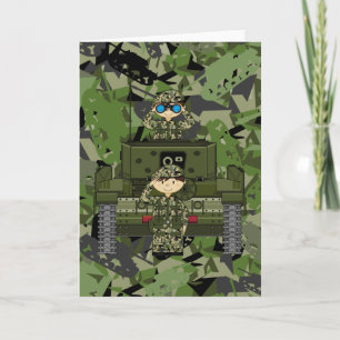 Soldaten der britischen Armee und Tankkarte Karte