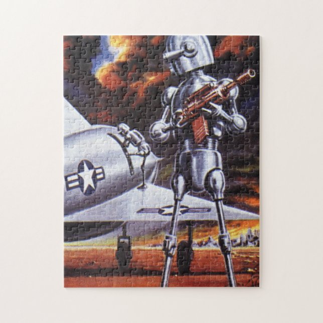 Soldaten der Vintagen Science Fiction (Vertikal)