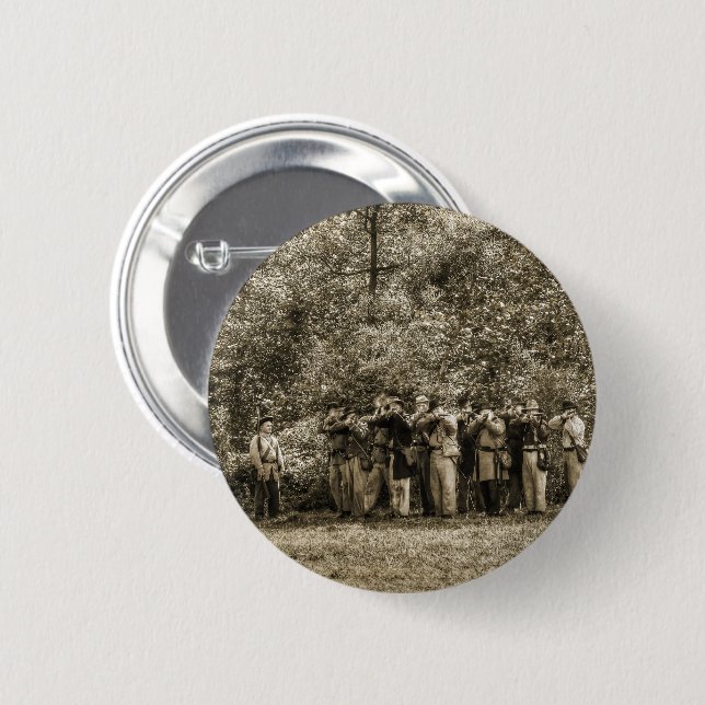 Soldaten des zivilen Krieges Button (Vorne & Hinten)