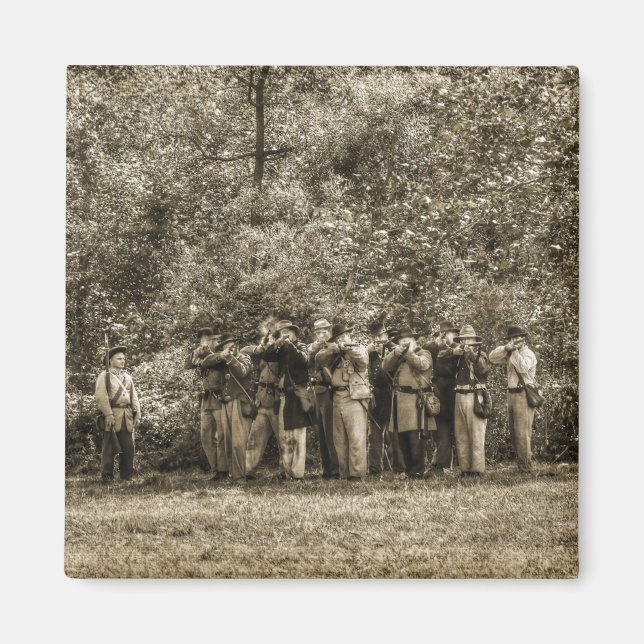 Soldaten des zivilen Krieges Magnet (Vorne)