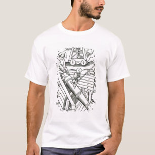 Soldaten, die eine Kanone abfeuern T-Shirt
