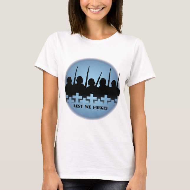 Soldaten ehren T - Shirt Krieg Frieden, damit wir  (Vorderseite)