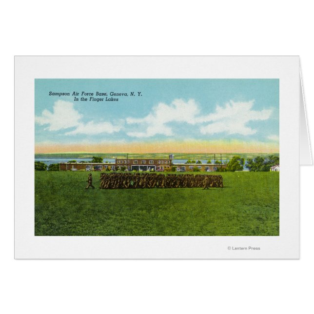 Soldaten marschieren in der Formation (Vorderseite (Horizontal))