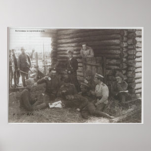 Soldaten von Kolchaks weißer Armee Poster