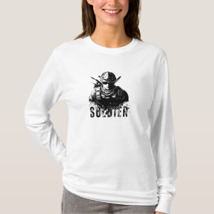Soldatenmädchen, süßes Shirt
