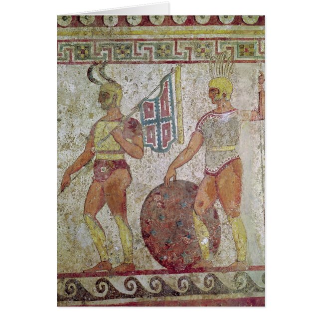 Soldats d'infanterie, peinture de tombe de Paestum (Devant)