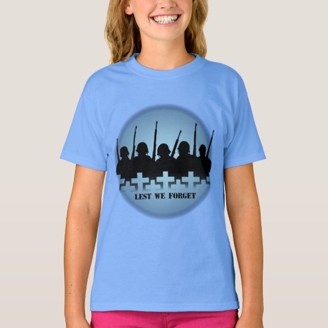 Soldats tombés T-shirts de la fille de peur que no (Devant)