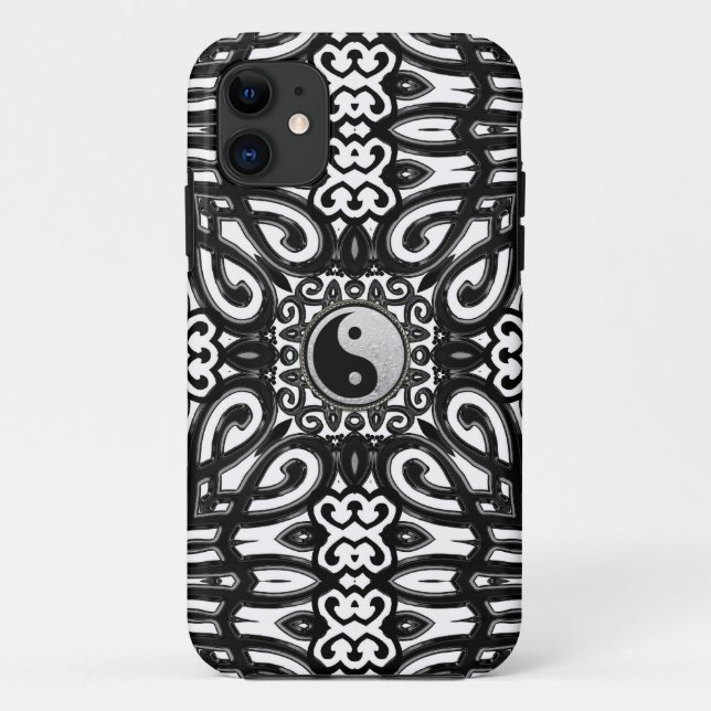 Solde noir blanc Yin Yang Décor iPhone 5 Coque (Dos)