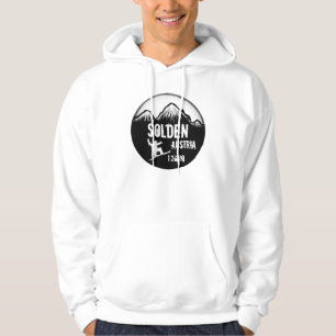 Solden Austria Schwarz-weiße Snowboard Art Typ Hau Hoodie