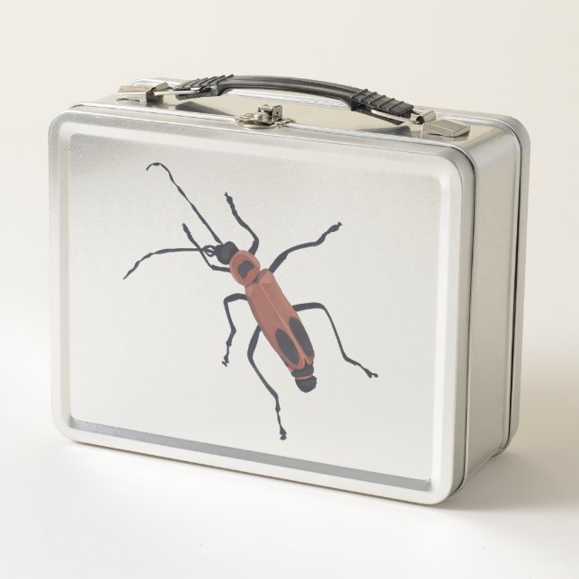 Soldier Beetle Painting on Metal Lunch Boxes Metall Brotdose (Vorderseite)