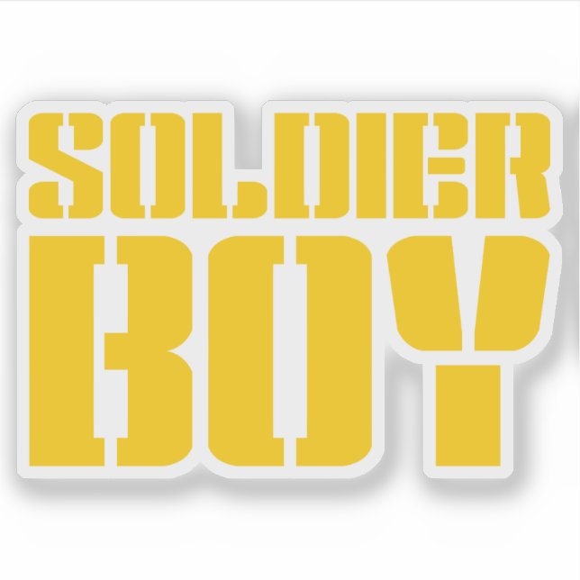 SOLDIER BOY AUFKLEBER (Vorderseite)