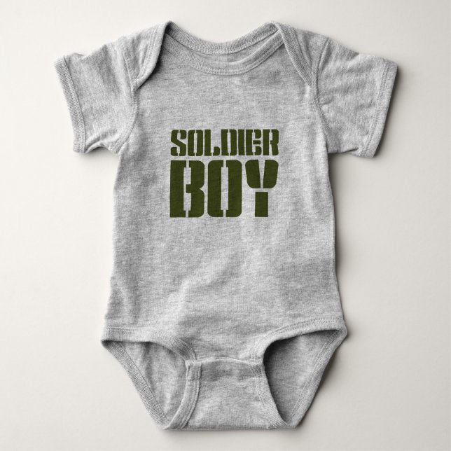 SOLDIER BOY BABY STRAMPLER (Vorderseite)