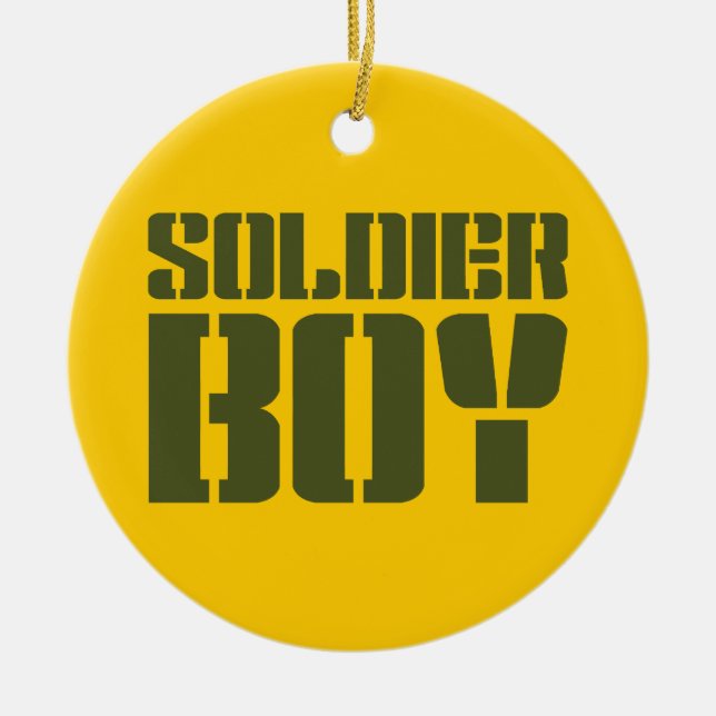 SOLDIER BOY KERAMIK ORNAMENT (Vorne)