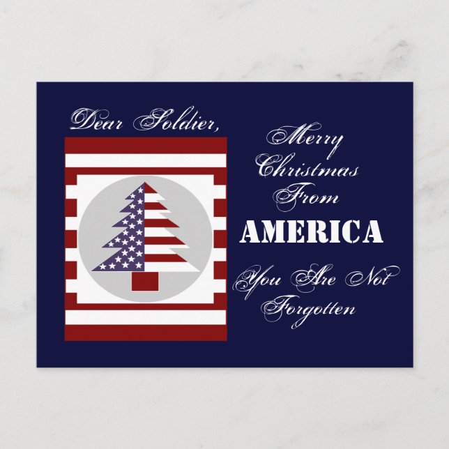 SOLDIER CHRISTMAS CARD FEIERTAGSPOSTKARTE (Vorderseite)