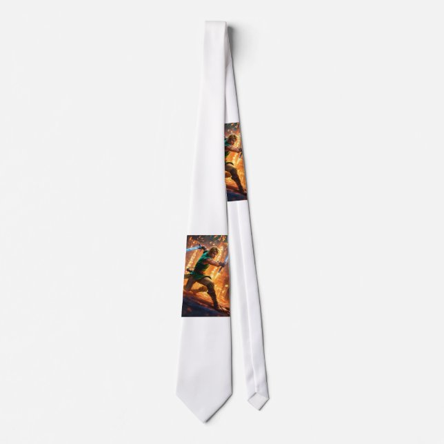 Soldier Designed Print Socks Krawatte (Vorderseite)