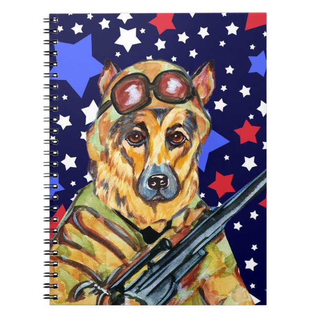 SOLDIER DEUMAN SHEPHERD NOTIZBLOCK (Vorderseite)