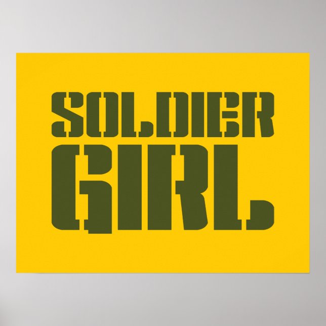 SOLDIER GIRL POSTER (Vorne)