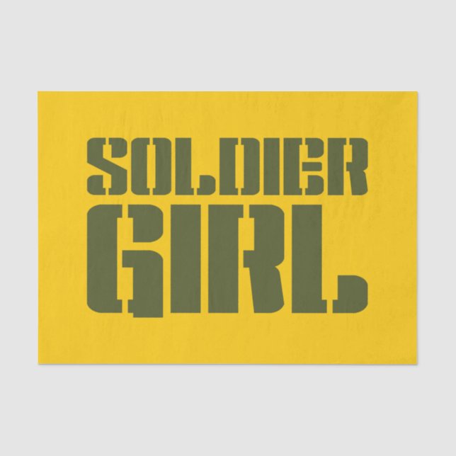 SOLDIER GIRL SEIDENPAPIER (Vorderseite)