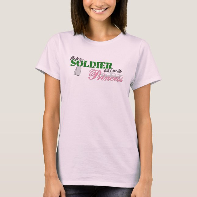 Soldier-Prinzessin-Bio T-Shirt (Vorderseite)