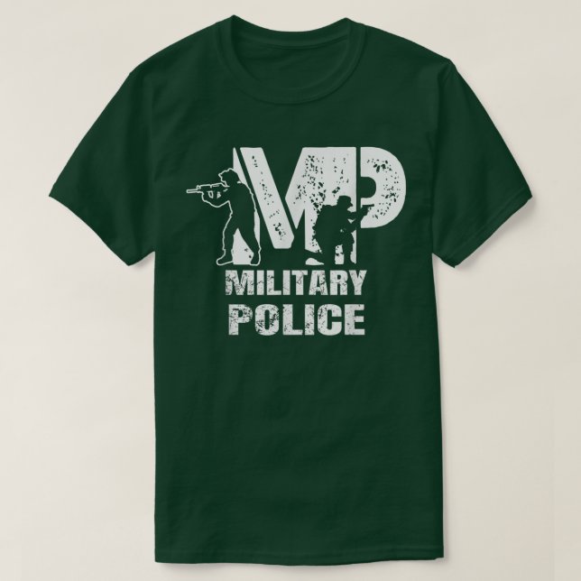 Soldier Retired Veteran MP Military Police Policem T-Shirt (Design vorne)