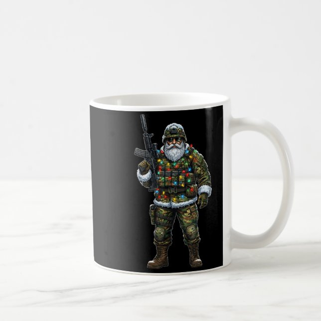 Soldier Santa Camouflage Christmas Military Hunter Kaffeetasse (Rechts)
