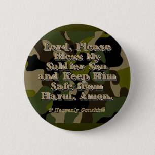 Soldier Son Prayer Button