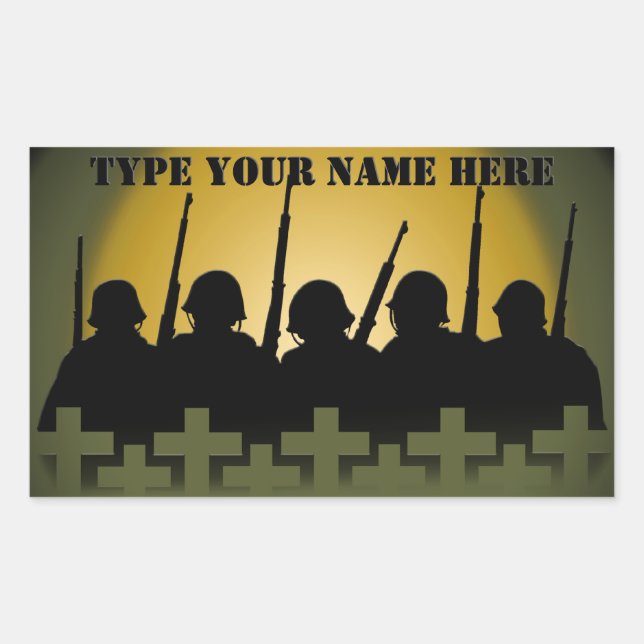 Soldier Tribute Stickers, damit wir nicht vergesse Rechteckiger Aufkleber (Vorderseite)