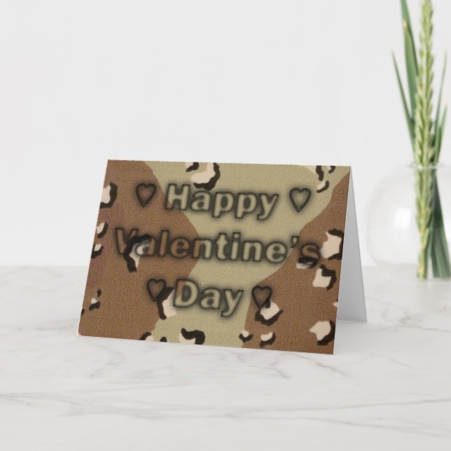 Soldiers Valentine-Karte Feiertagskarte (Vorderseite)