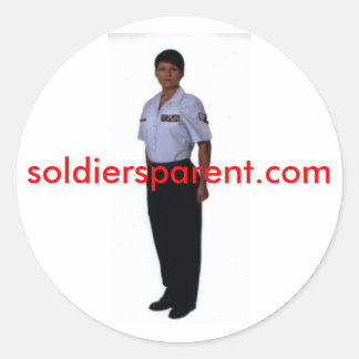 soldiersparent.com runder aufkleber