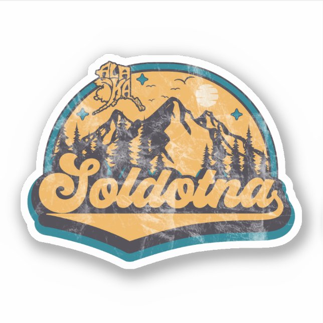 Soldotna, Alaska Aufkleber (Vorderseite)